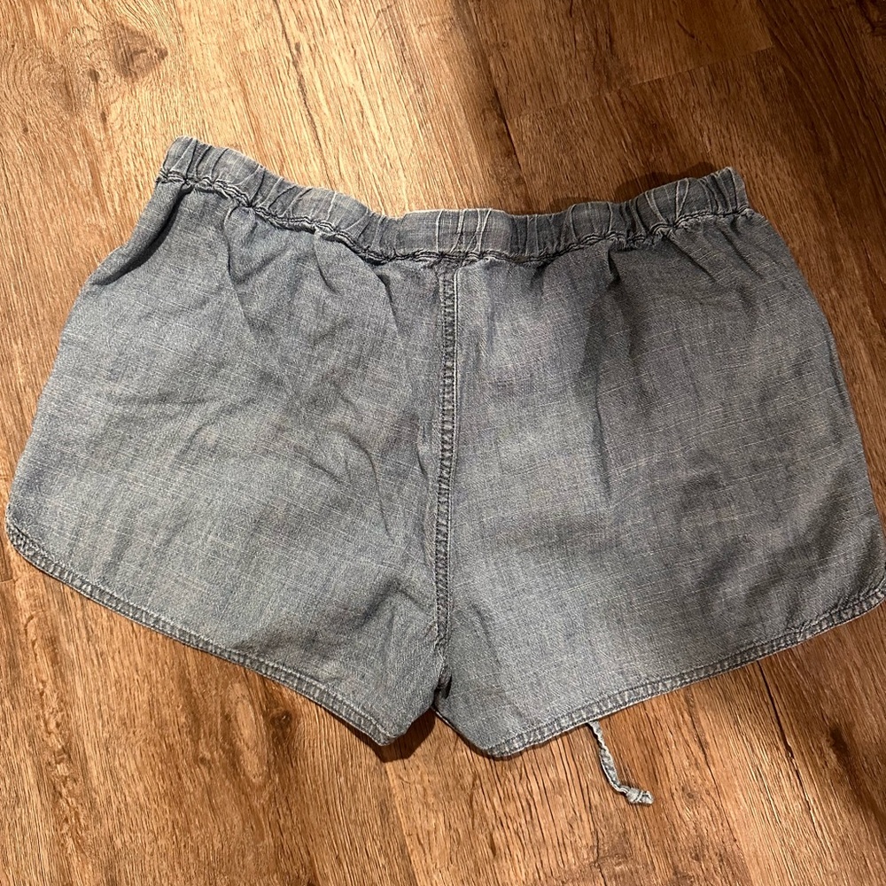 Jcrew Drawstring Chambray Shorts - image 1